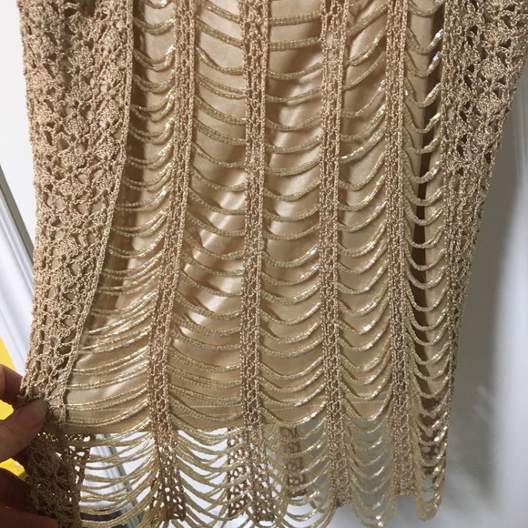 Beaded & Lacey knit dressy top - Picture 4 of 6